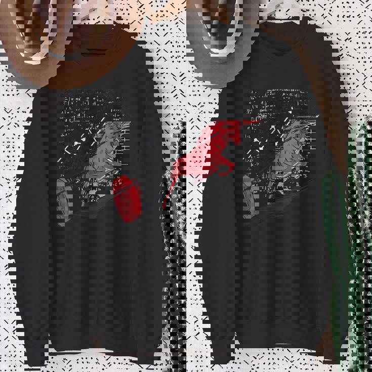 Bullishtock Market シャツ A Bull Pull A Bitcoin Up スウェットシャツ 年配の女性への贈り物