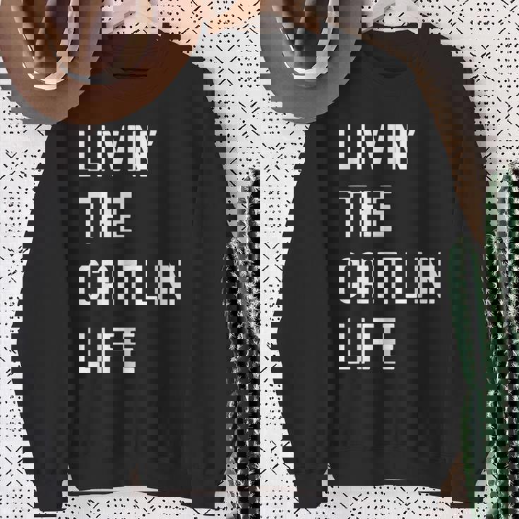 Caitlin の人生を生きている Caitlin スウェットシャツ 年配の女性への贈り物