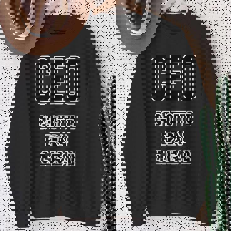 Ceo《Chotto Erai Ojisan ちょっとえらい おじさん》最高経営責任者【変なtシャツ屋さん】英語 面白い スウェットシャツ 年配の女性への贈り物