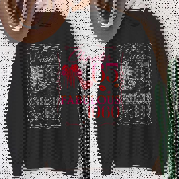 Chapter 65 Fabulousince 1960 Diamond Heels 65Th Birthday スウェットシャツ 年配の女性への贈り物