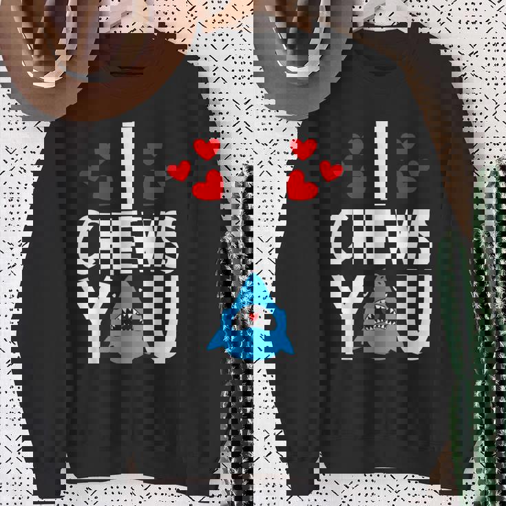 I Chews Youhark バレンタインデー ラブ ハート メンズ レディース スウェットシャツ 年配の女性への贈り物