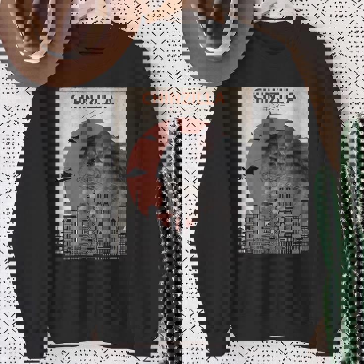 Chinzilla おもしろチンチラtシャツ スウェットシャツ 年配の女性への贈り物