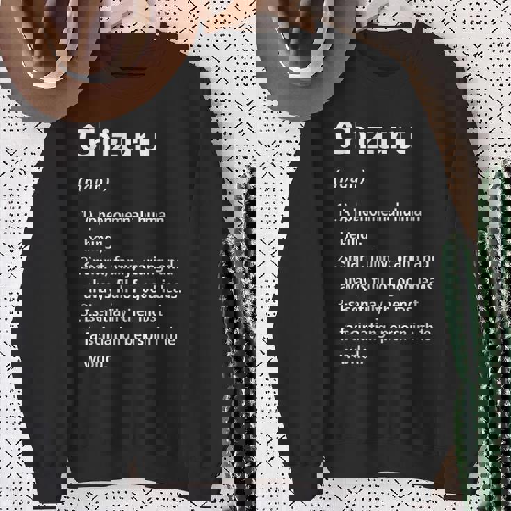 Chizuru 名前の定義 面白い辞書 スウェットシャツ 年配の女性への贈り物