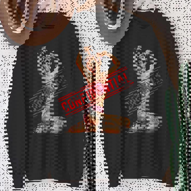 Confidential ピンナップガール スウェットシャツ 年配の女性への贈り物