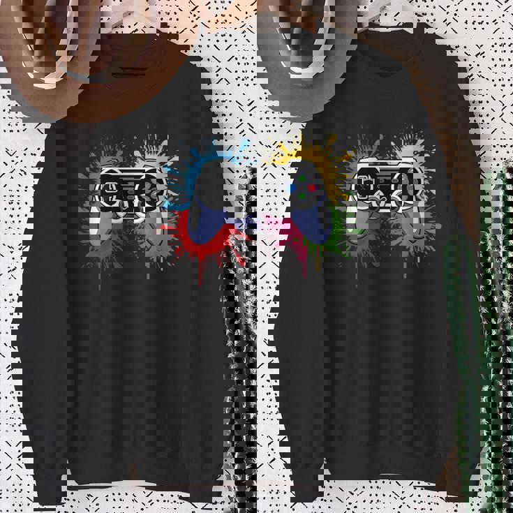 Control All Theideo Game Controller ゲーマー ボーイズ メンズ スウェットシャツ 年配の女性への贈り物