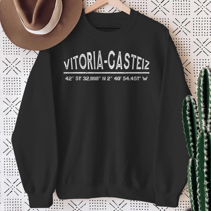 Coordenadas Gpsitoria-Gasteiz Provincia De Álava Camisa de entrenamiento Regalos para ancianas