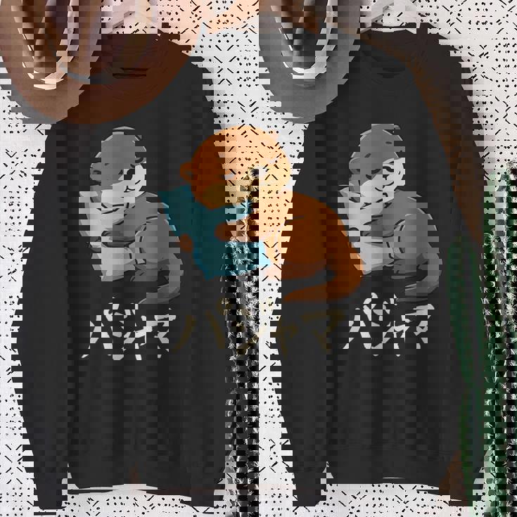 Cute Kawaii Otter Pajama かわいいカワウソのパジャマ スウェットシャツ 年配の女性への贈り物