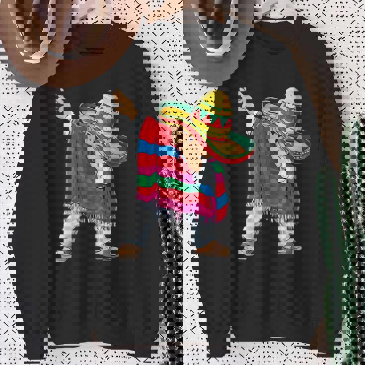 Dabbing メキシカン ポンチョ シンコ・デ・マヨ ボーイズ メンズ ソンブレロ ダブ スウェットシャツ 年配の女性への贈り物