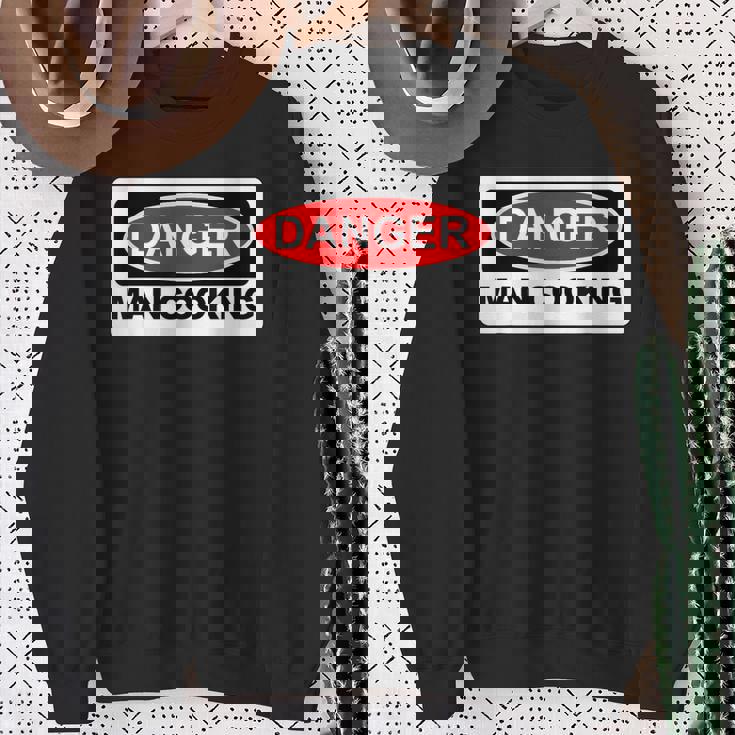 Danger Man Cooking Bbqign スウェットシャツ 年配の女性への贈り物