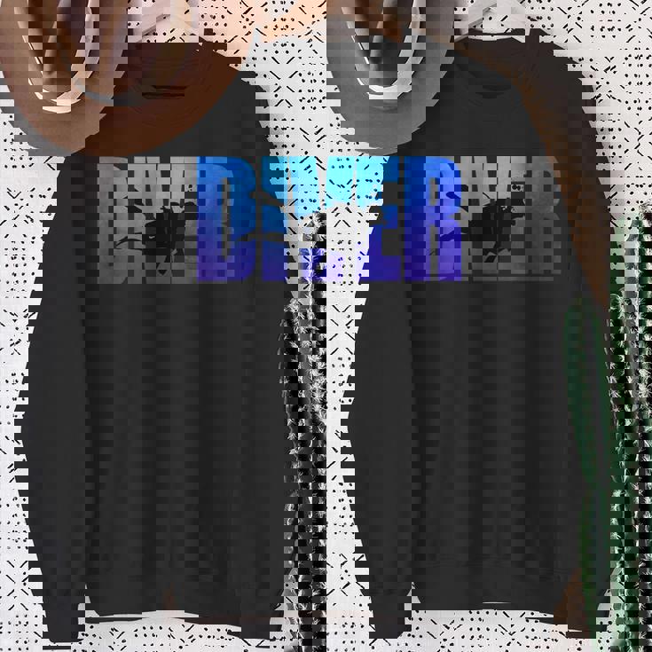 Diver Lovecuba Reef ダイビング シュノーケリング ヴィンテージ メンズ レディース スウェットシャツ 年配の女性への贈り物