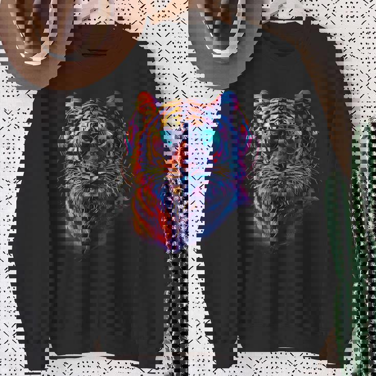 Dj Tiger 音楽プロデューサー Beatmaker Music Headphones House スウェットシャツ 年配の女性への贈り物