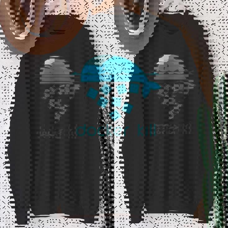 Docker Container Linux Devops Programming Coding スウェットシャツ 年配の女性への贈り物