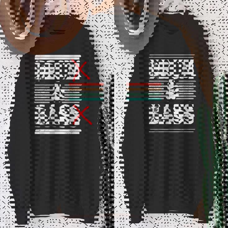 Drum & Bass Rum & Ass Retrointageibes Team スウェットシャツ 年配の女性への贈り物