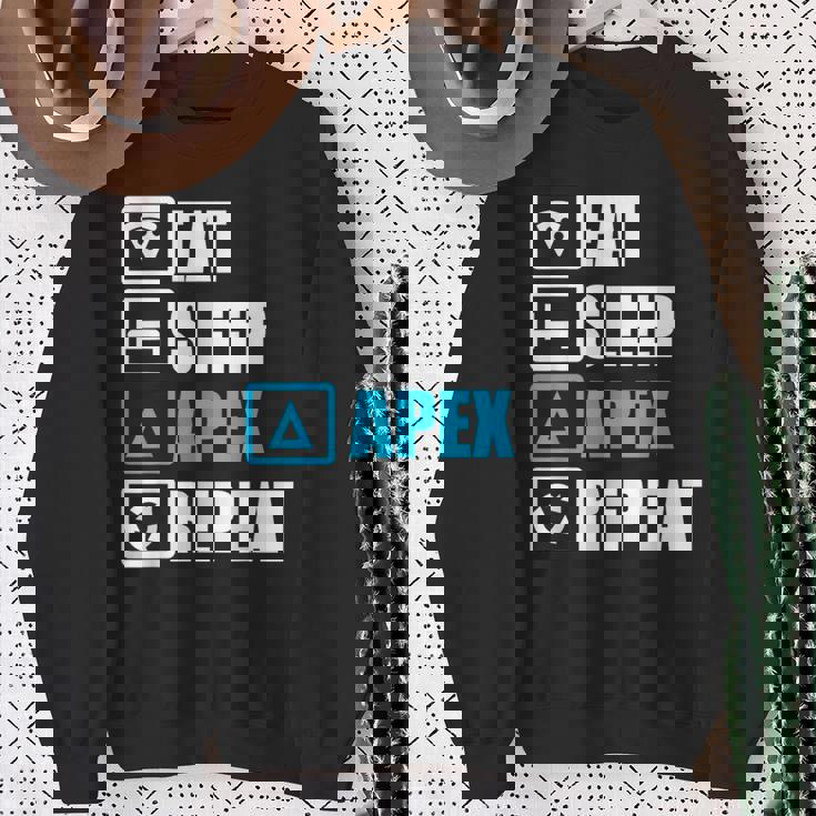 Eatleep Apex リピートシャツ 面白いモチベーションギフト スウェットシャツ 年配の女性への贈り物