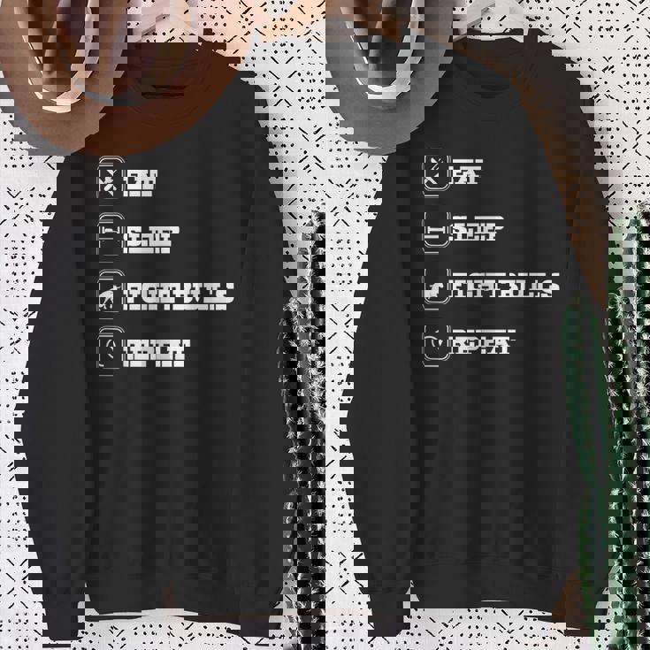 Eatleep Fight Bulls Repeat Bullsシリーズ ロデオクラウン スウェットシャツ 年配の女性への贈り物