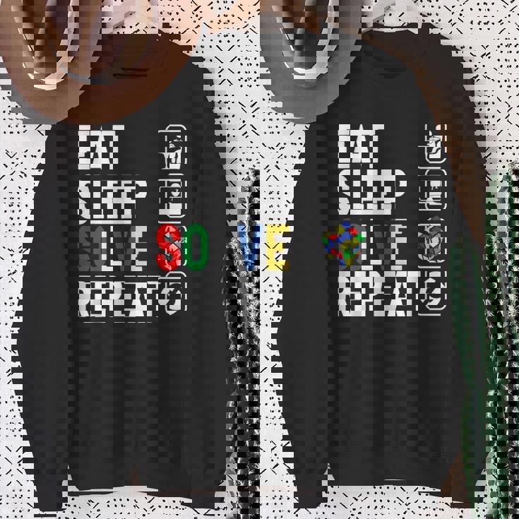 Eatleepolve Repeat キューブゲーム ルービックtシャツ スウェットシャツ 年配の女性への贈り物