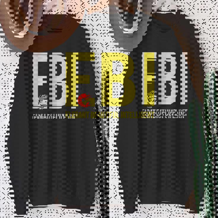 Ebi えび エビ 目の錯覚 騙し絵風 空目 おもしろ ネタ ギャグ ジョーク ウケ狙い ツッコミ待ち スウェットシャツ 年配の女性への贈り物