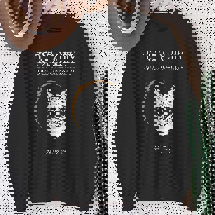 Eclipse Glasses 2024 猫 エクリプス サングラス スウェットシャツ 年配の女性への贈り物