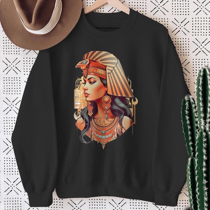 Egipto Reina Cleopatra Camisa de entrenamiento Regalos para ancianas