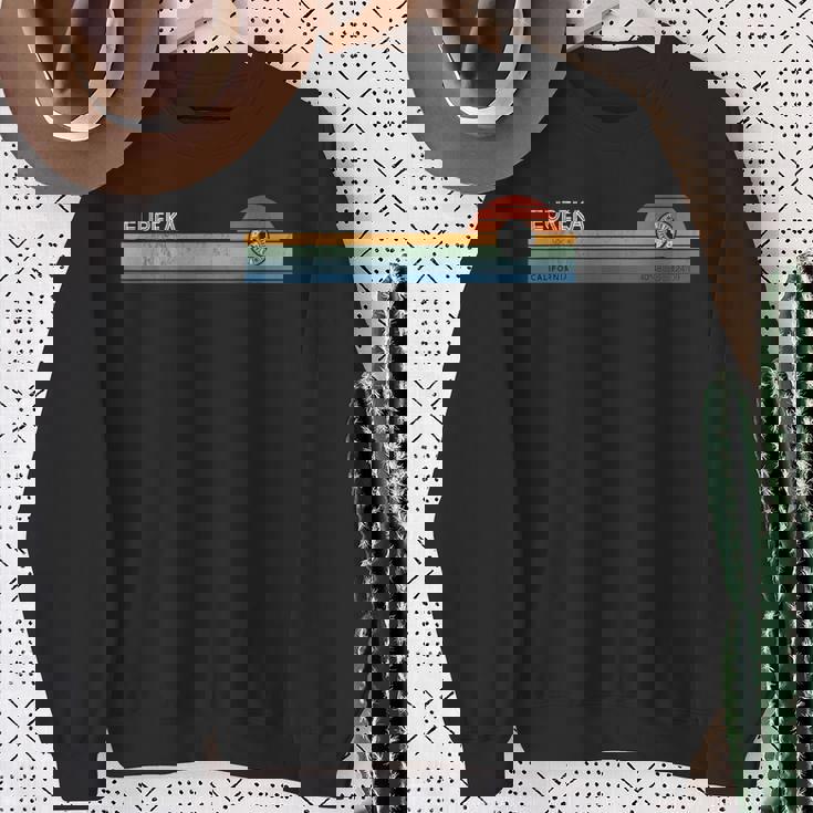 Eureka California Usa アメリカ レトロ サンセット レインボー シンセ スウェットシャツ 年配の女性への贈り物