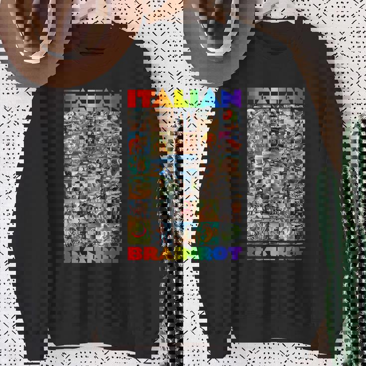 Every Italian Brainrot Meme Italian Brainrotコレクション スウェットシャツ 年配の女性への贈り物
