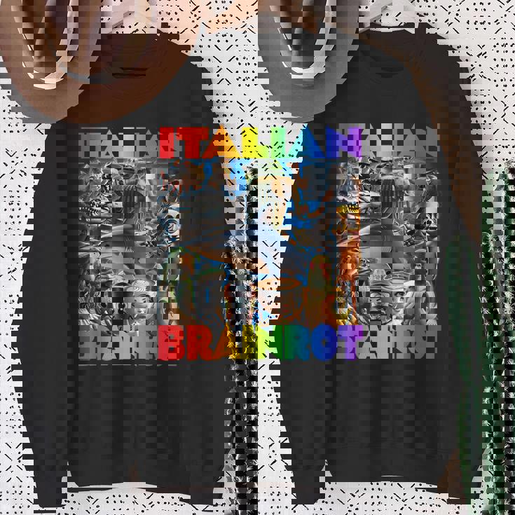 Every Italian Brainrot Meme Italian Brainrotコレクション スウェットシャツ 年配の女性への贈り物