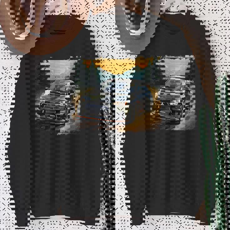 Evo 日本製スポーツカー スウェットシャツ 年配の女性への贈り物