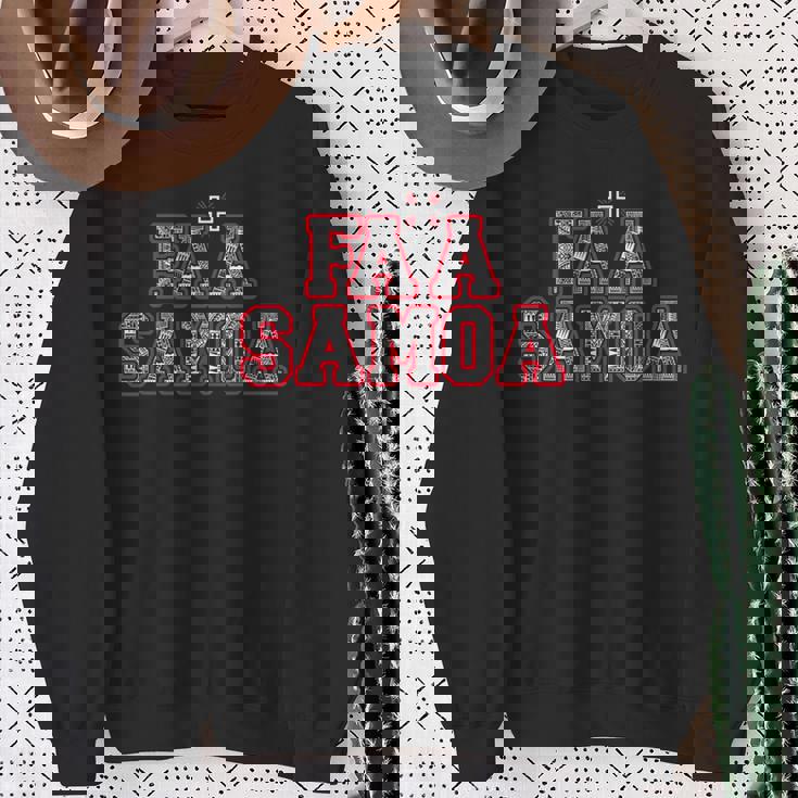 Fa'a サモア服 スウェットシャツ 年配の女性への贈り物