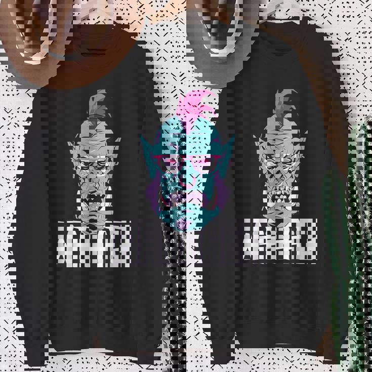 Fantasy Ork Mmorpg Rpg ゲーマーヘッド スウェットシャツ 年配の女性への贈り物