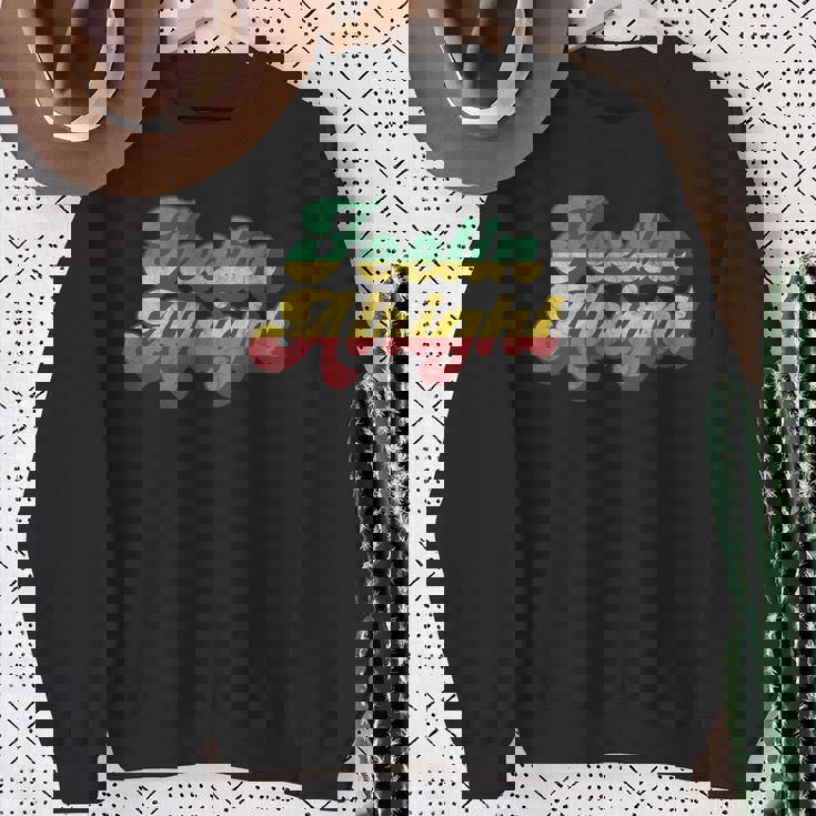 Feelin Alright ラスタ レゲエ ジャマイカ スウェットシャツ 年配の女性への贈り物