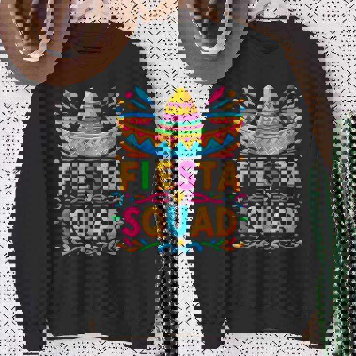 Fiesta Squad Family Matching Cinco De Mayo Sweatshirt Gifts for Old Women Fiesta Squad Family Matching Cinco De Mayo Sweatshirt Gifts for Old Women