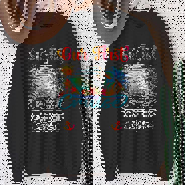 Our First Cruise 2025 Together Cute Matching Couples Cruise Sweatshirt Gifts for Old Women