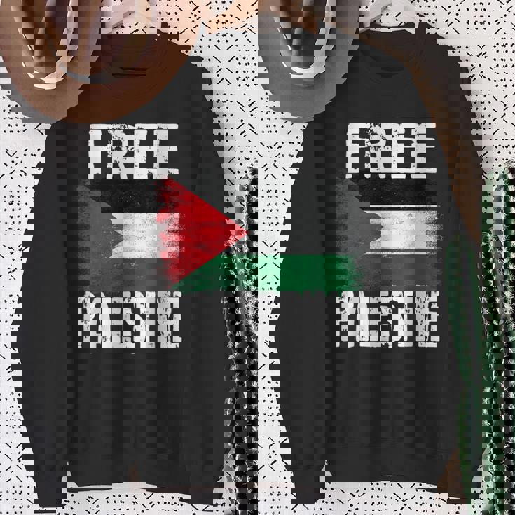 Free Palestine Free Gaza パレスチナの旗無料パレスチナ スウェットシャツ 年配の女性への贈り物