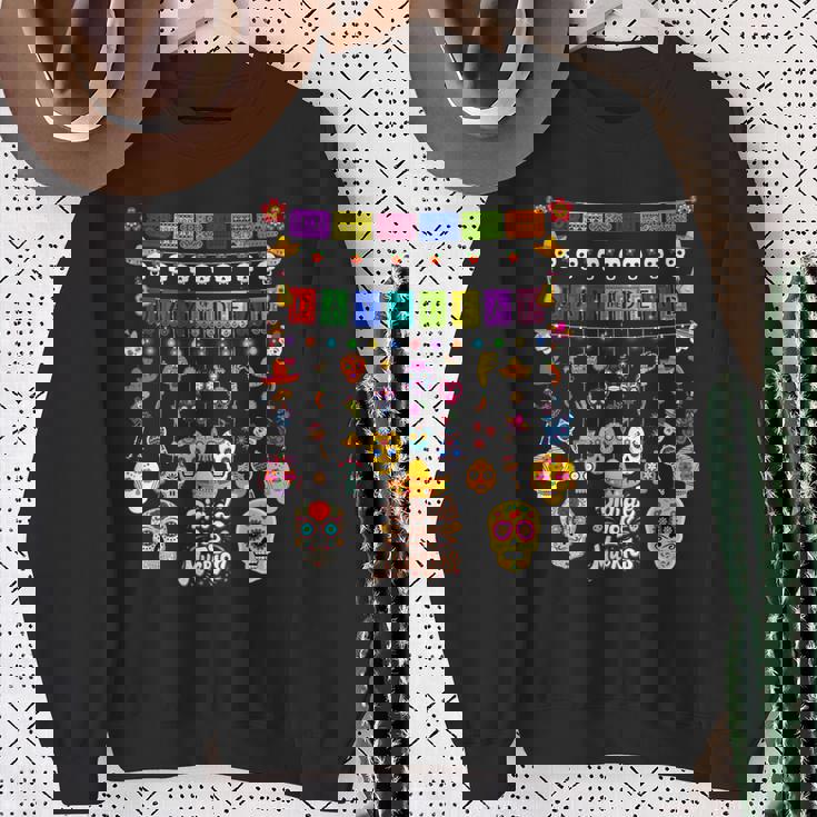 Fun Dia De Los Muertos メキシコシュガースカル スウェットシャツ 年配の女性への贈り物