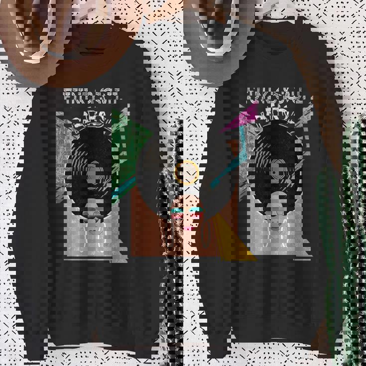 Funk &Oul Patrol 70年代80年代ビンテージアフログラフィックミュージックシャツ スウェットシャツ 年配の女性への贈り物