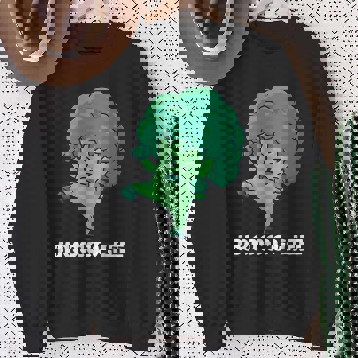 Brocco-Lee Punegetable Love ブロッコリー ビーガンダイエット スウェットシャツ 年配の女性への贈り物