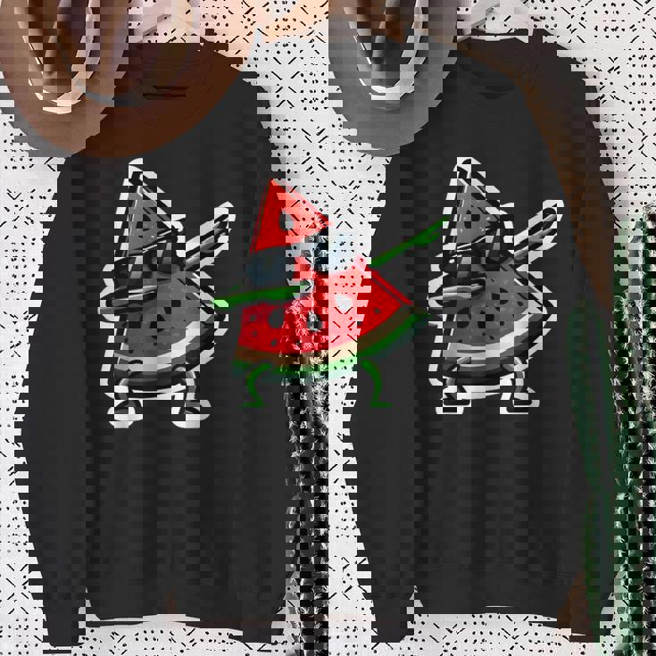 Dabbing スイカ サマーフルーツサングラス スイカ スウェットシャツ 年配の女性への贈り物