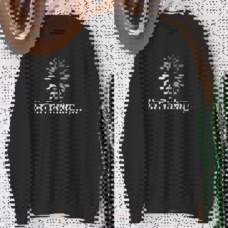 I'm Thinking Loadlow Thinker プログラマー オタク。 スウェットシャツ 年配の女性への贈り物