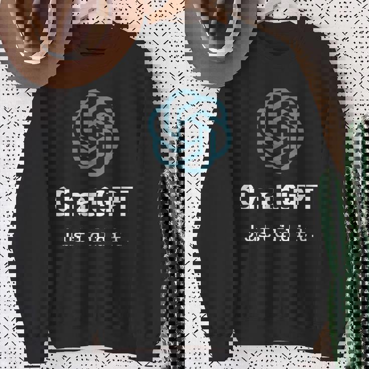 Nerd Chatgpt Just Did It デザイン スウェットシャツ 年配の女性への贈り物