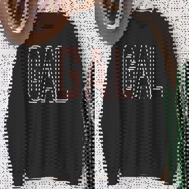 Gal ギャル【英語 文字】メッセージ 面白い デザイン スウェットシャツ 年配の女性への贈り物