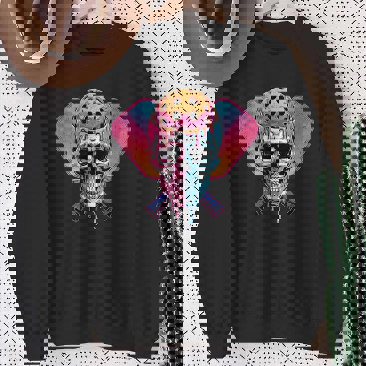 Game Overkull ピックルボール パドル ドリップグラフィック スウェットシャツ 年配の女性への贈り物