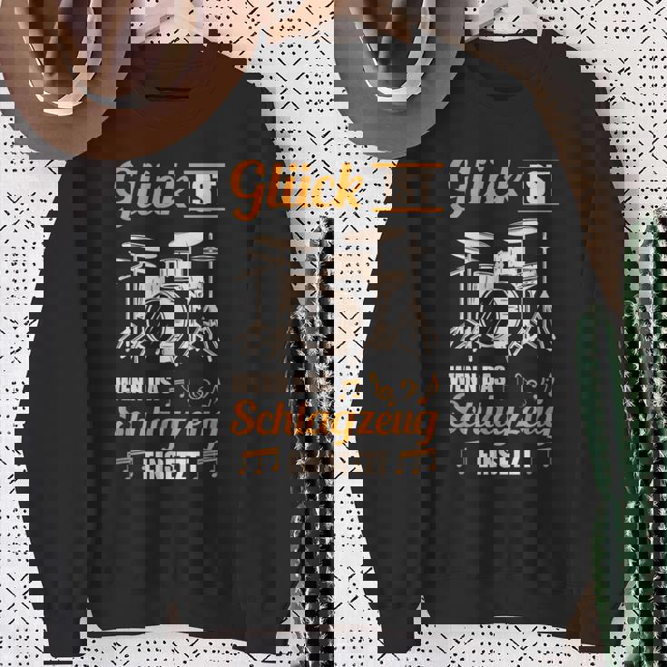 Glück Ist Wenn Das ドラムセット ドラム&ドラム スウェットシャツ 年配の女性への贈り物