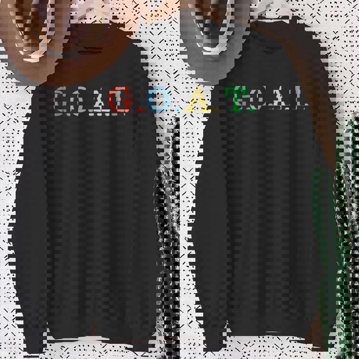 Goat Greatest Of All Time レインボーオールインチャンピオンtシャツ スウェットシャツ 年配の女性への贈り物