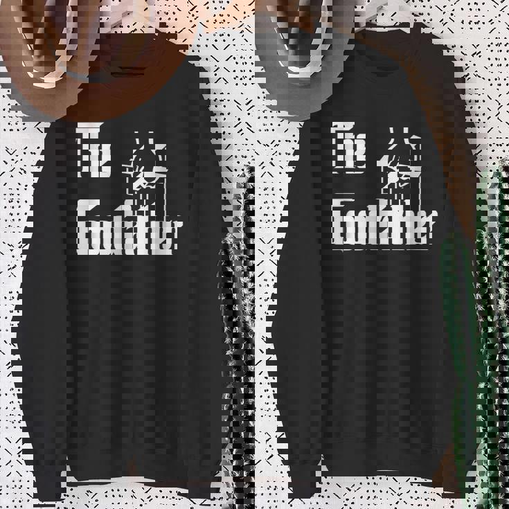 The Goodfather 父の日 ギフト グラフィック ホワイト スウェットシャツ 年配の女性への贈り物