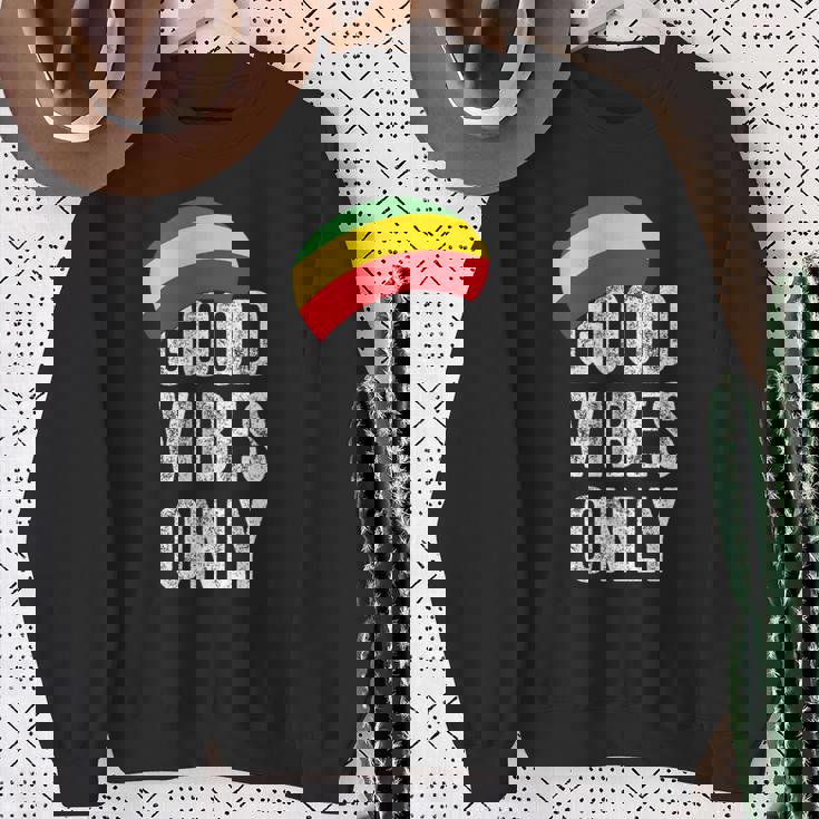 Goodibes Only レゲエ 帽子 レゲエ ラスタファリ ジャマイカ スウェットシャツ 年配の女性への贈り物