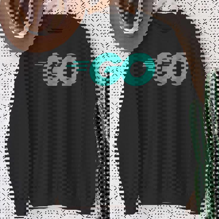 Goロゴ付きのgoプログラミング言語golang開発者 スウェットシャツ 年配の女性への贈り物