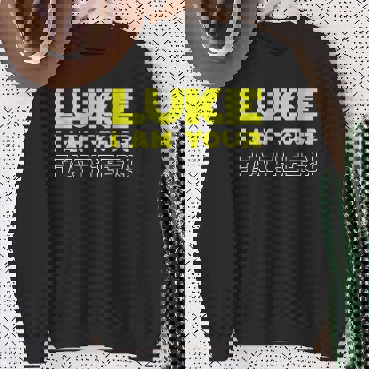 Great Fathers Day From Luke To His Father Sweatshirt Gifts for Old Women