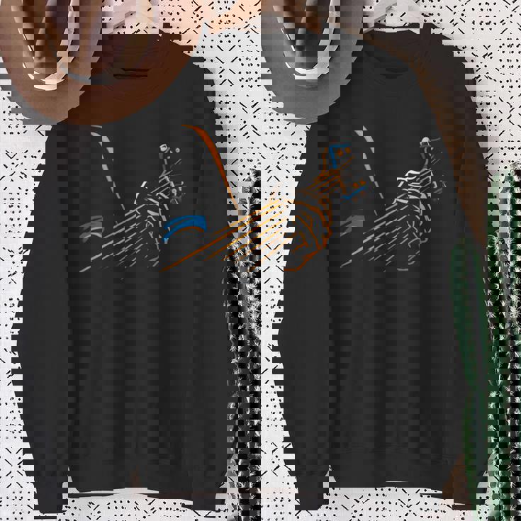 Guitar Lovers スタイライズド バンド ティー アーティスティック ギター スウェットシャツ 年配の女性への贈り物