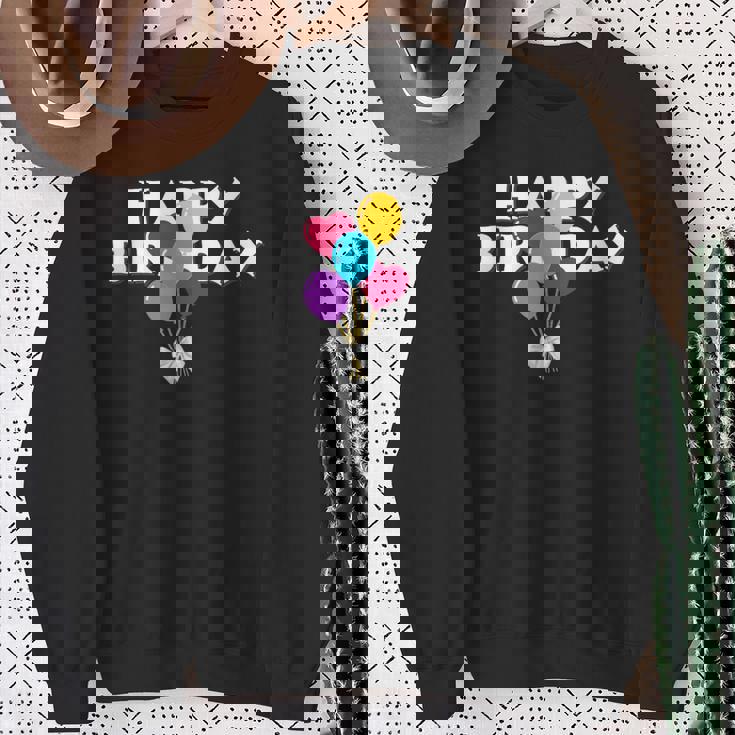 Happy Birthdayお誕生日おめでとう お誕生日おめでとう スウェットシャツ 年配の女性への贈り物