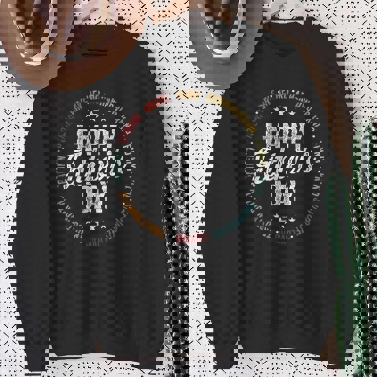 Happy Father's Day For Dad Grandpa Strong Brave Hero Sweatshirt Gifts for Old Women